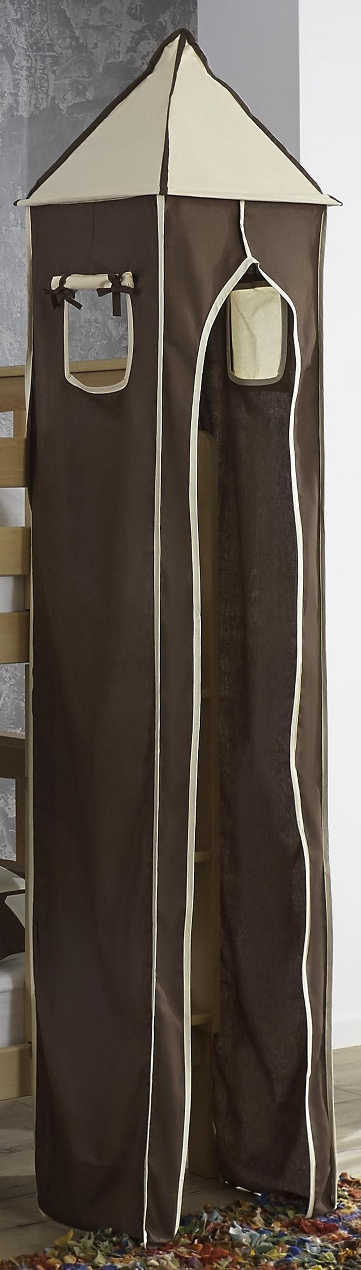 Turmset Braun/Beige H: 235 cm 2-teilig - Beige/Braun, Design, Textil (40/235/40cm) - MID.YOU