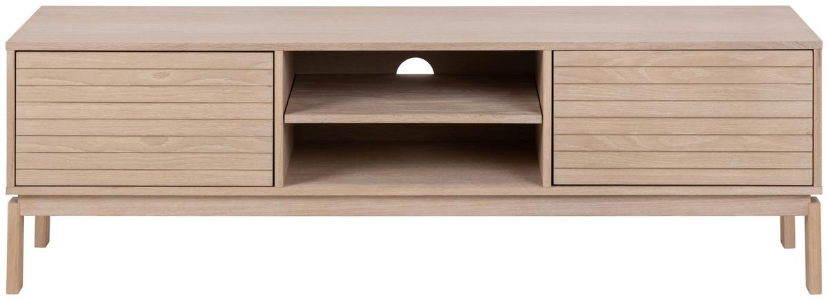 Nízka komoda LINLEY dyha - biela/farba duba, Design, drevo/kompozitné drevo (160/50/40cm) - Livetastic