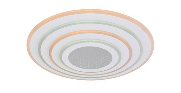 Led-deckenleuchte Claire Ø 42 Cm Mit Farbwechsler - Weiß, MODERN, Kunststoff/Metall (42/6,7cm) - Luca Bessoni