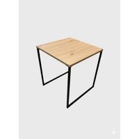 Dohányzóasztal Arkadia - fekete/Artisan tölgy, Modern, faalapú anyag/fém (45/50/45cm)