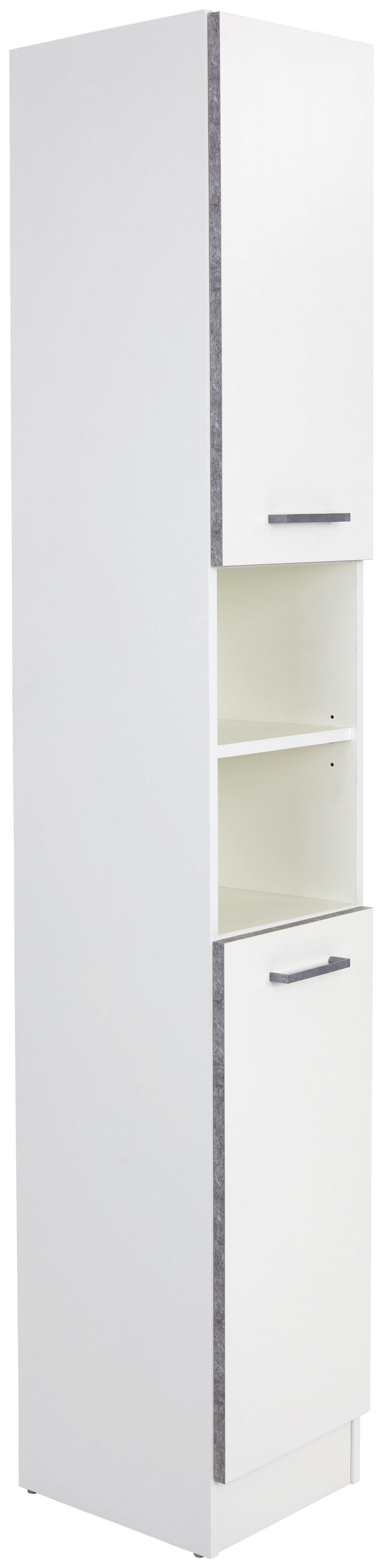 Magasszekrény Verona 09 - Fehér, konvencionális, Faalapú anyag (33/195,6/33cm)