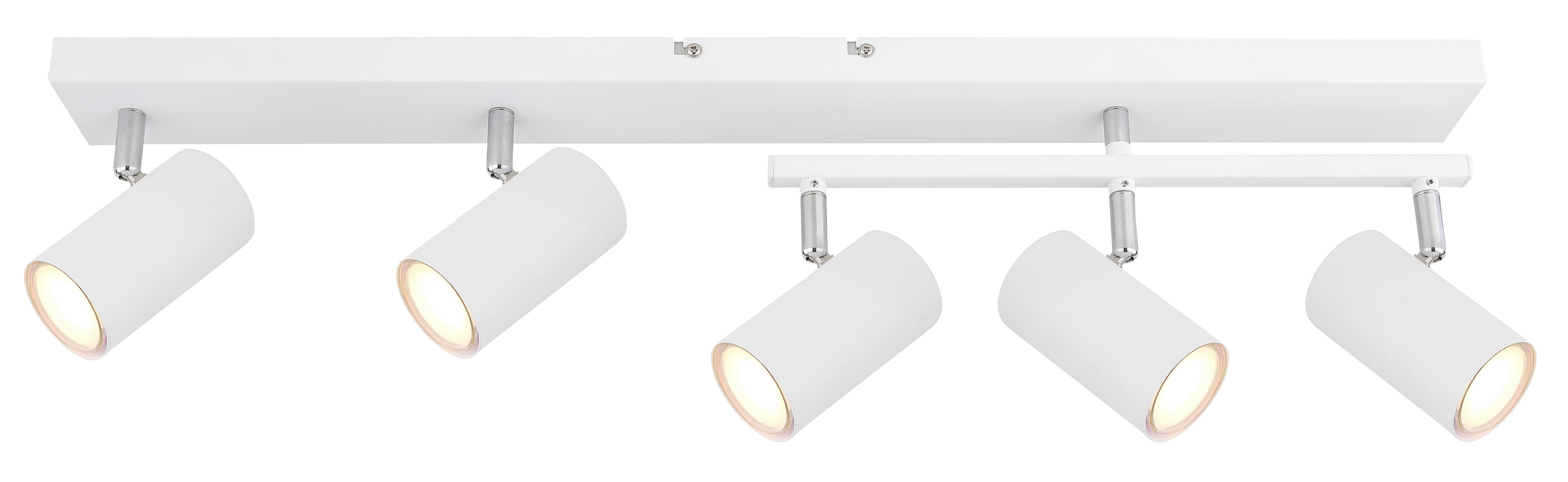 Strahler 57911-5w - Weiß, Design, Metall (70/35/17cm) - Globo