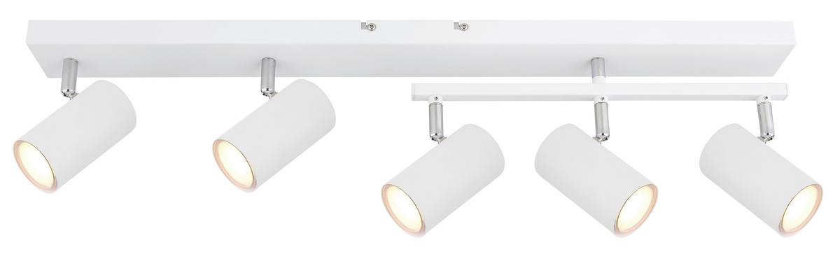 Strahler 57911-5w - Weiß, Design, Metall (70/35/17cm) - Globo