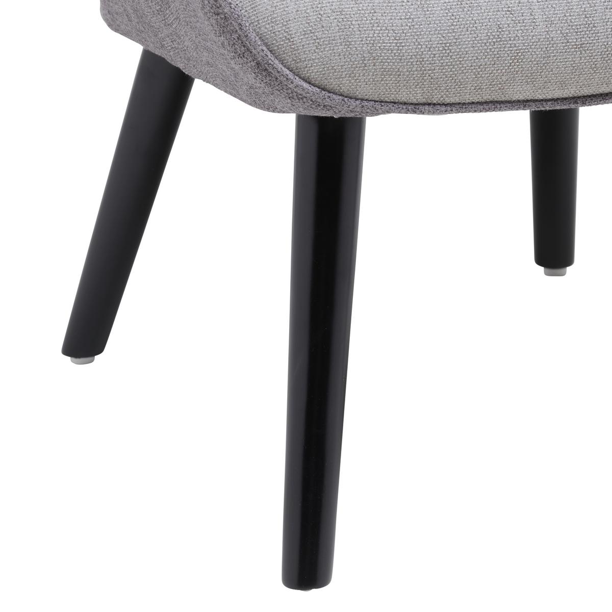 Relaxačné kreslo sivé CHESTER - čierna/svetlosivá, Modern, kov/drevo (66/94/74cm) - Mömax