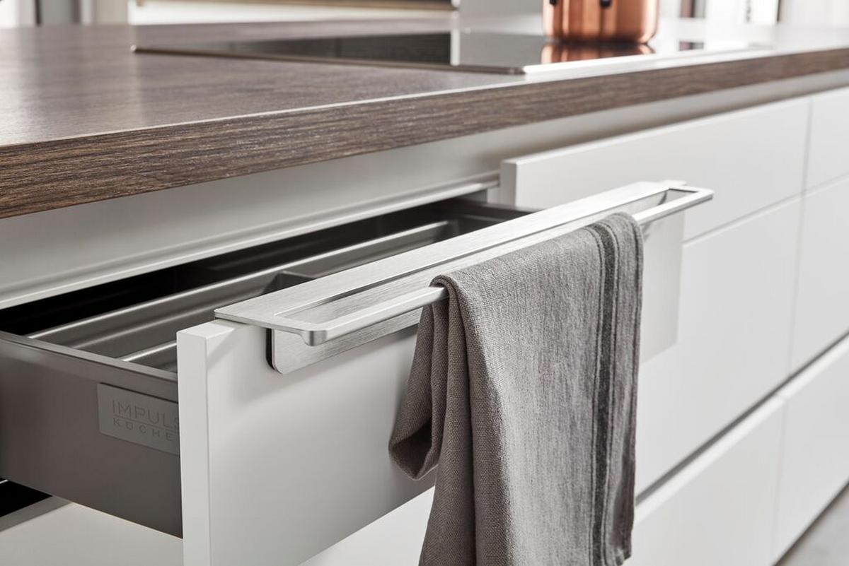 Einbauküche Ip3150 Frei Planbar Modernes Design - Eichefarben/Weiß, MODERN, Holzwerkstoff - Impuls