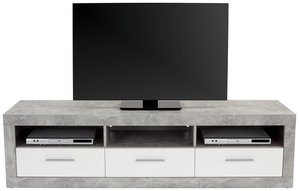 Odporúčaná kombinácia MALTA - BETON 6 - sivá/biela, Modern, kompozitné drevo/plast (329/197/42cm)