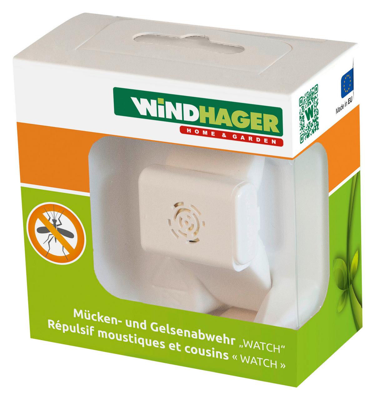 Mückenabwehr-Armwand Watch Weiß, Ultraschall - Weiß, Basics (4,2/7,6/7,6cm)