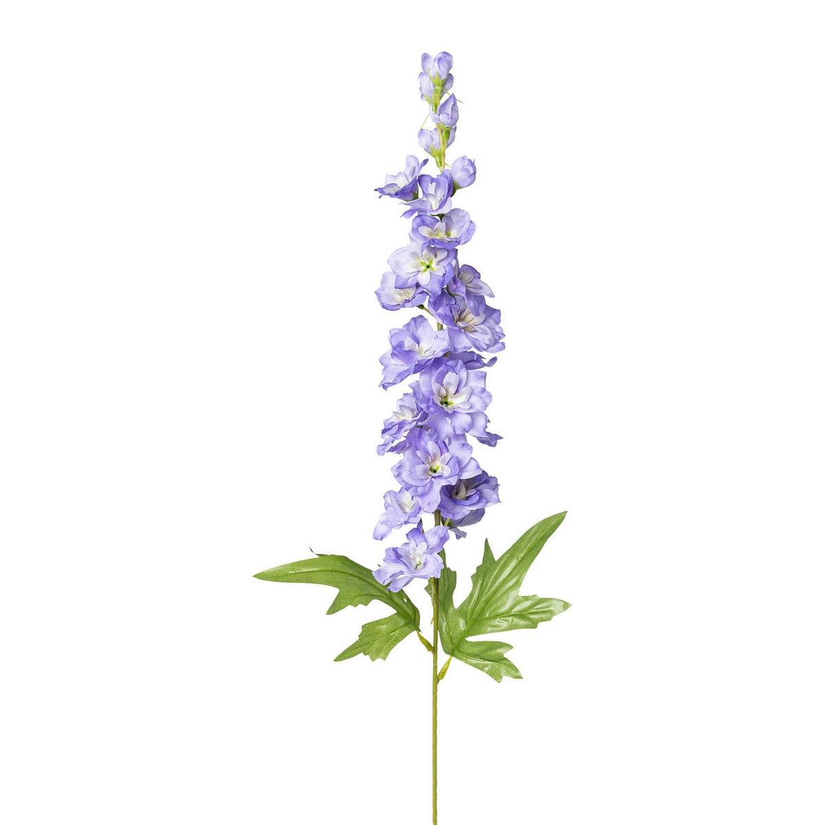Kunstblume Rittersporn Flieder L: 86 cm, Alara - Flieder/Grün, Natur, Kunststoff (86cm)