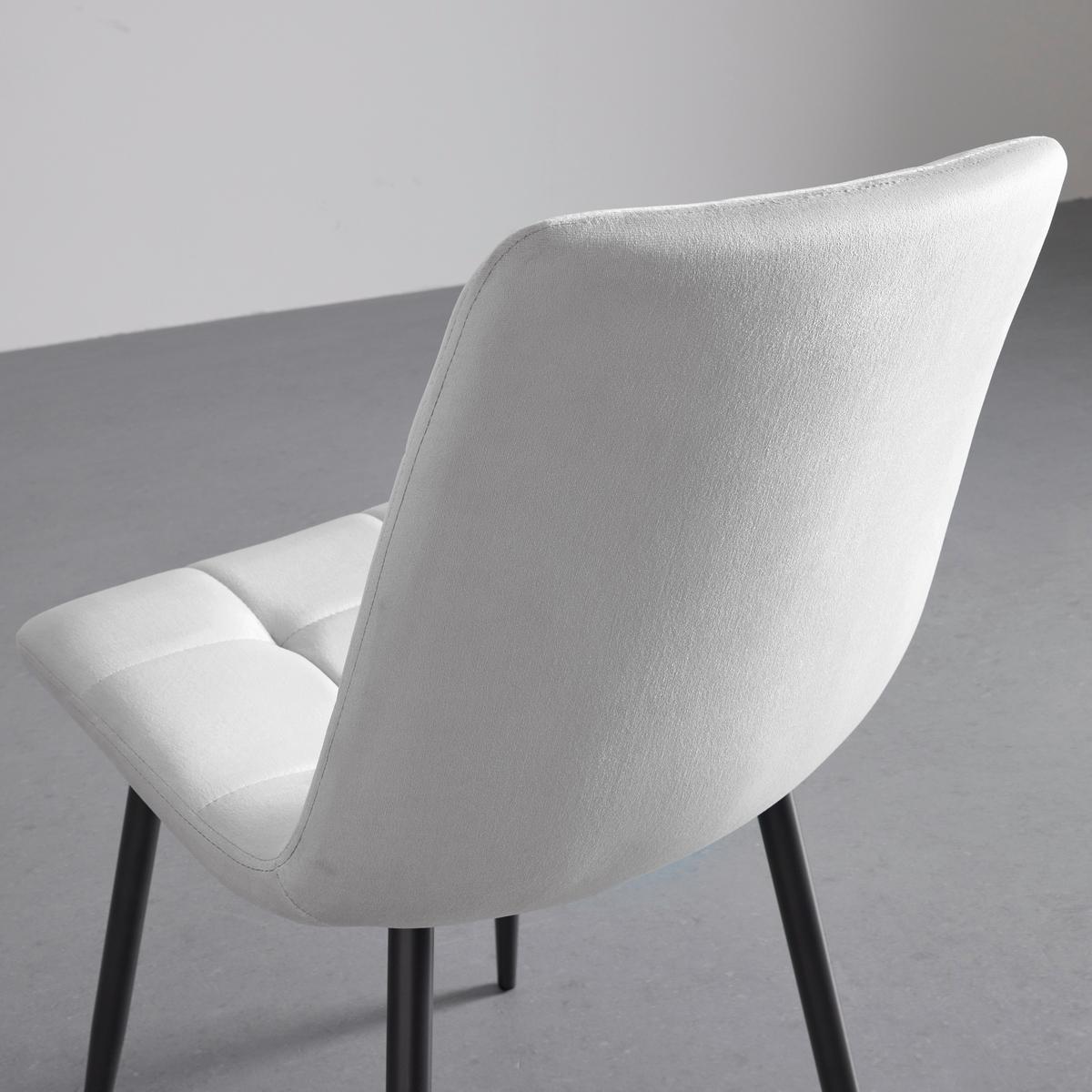 Jedálenská stolička RIA svetlá sivá - čierna/svetlosivá, Modern, kov/drevo (43,5/87/54cm) - Bessagi Home