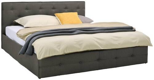 Polsterbett Padua Dunkelgrau 180x200 Cm - Dunkelgrau, MODERN, Holz/Textil (180/200cm) - Carryhome