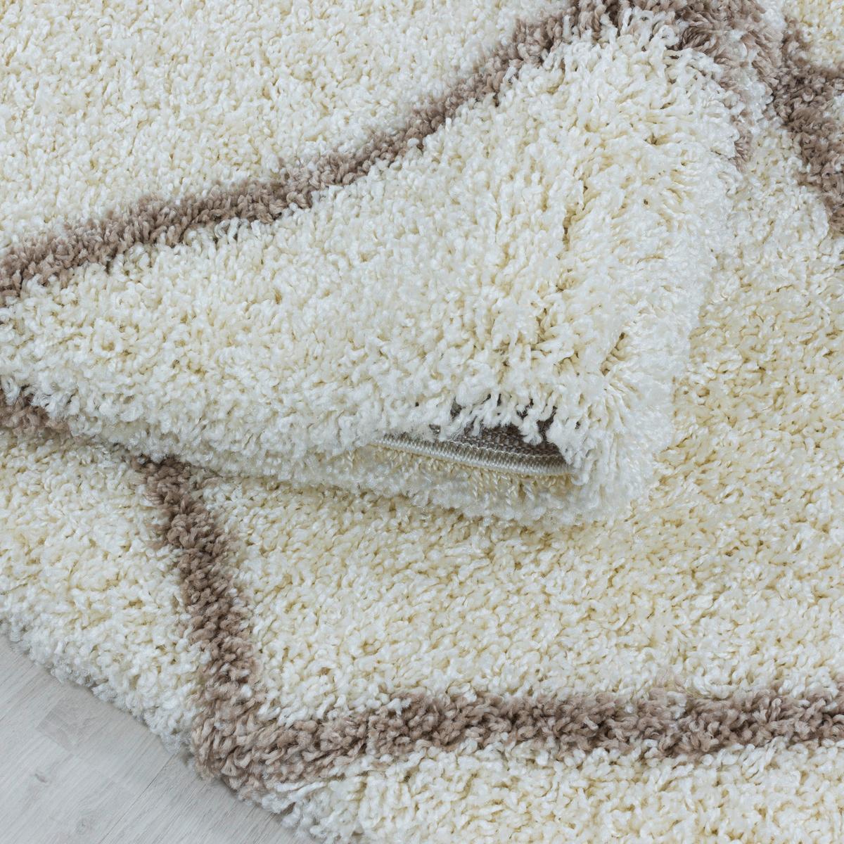 Hochflor Teppich Creme Alvor 80x150 cm - Creme, Basics, Textil (80/150cm)
