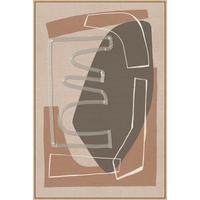 Obraz na plátně LOTTA, 60x90cm - šedá/přírodní barvy, Moderní, kompozitní dřevo/textil (60/90cm) - Premium Living