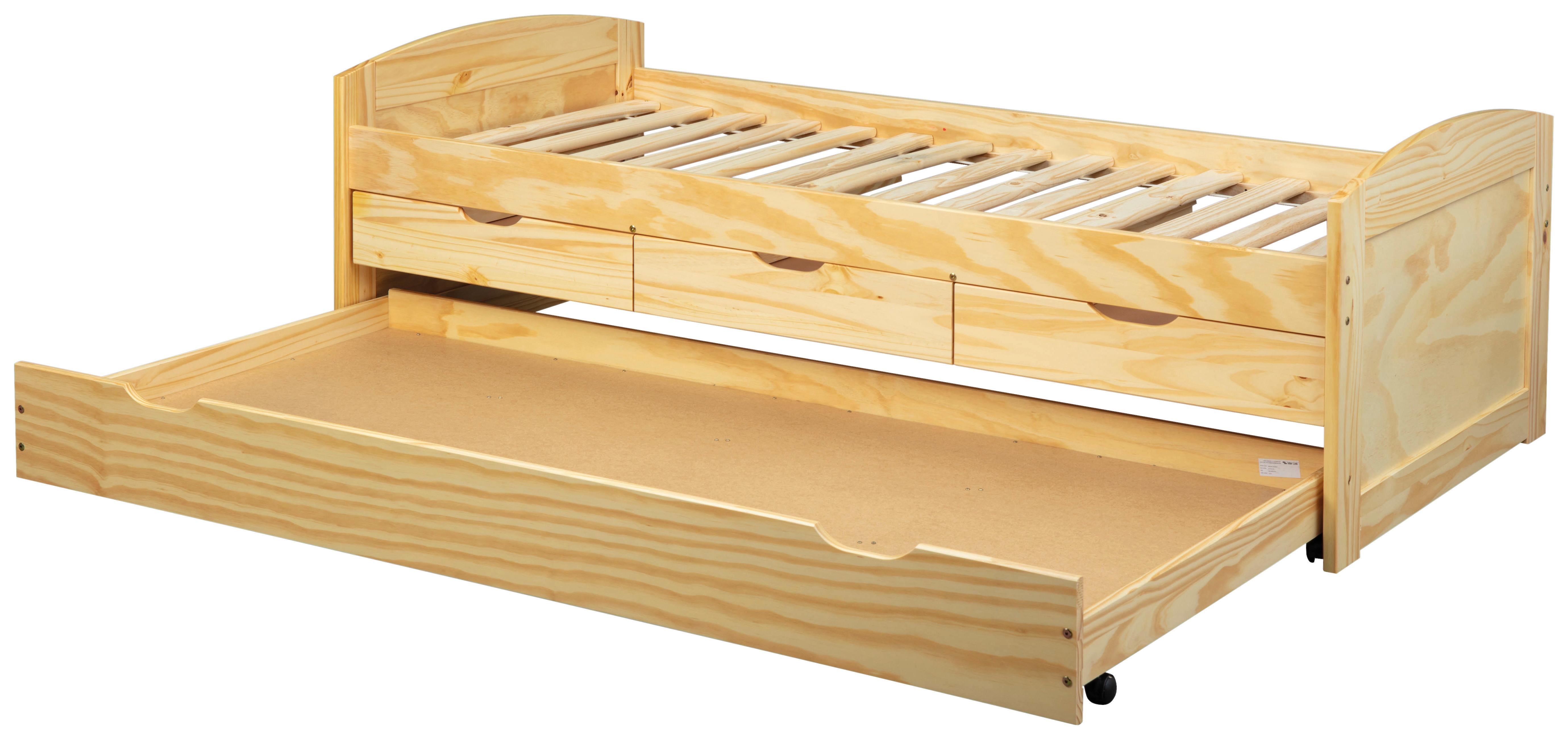 Ausziehbett aus Kiefernholz