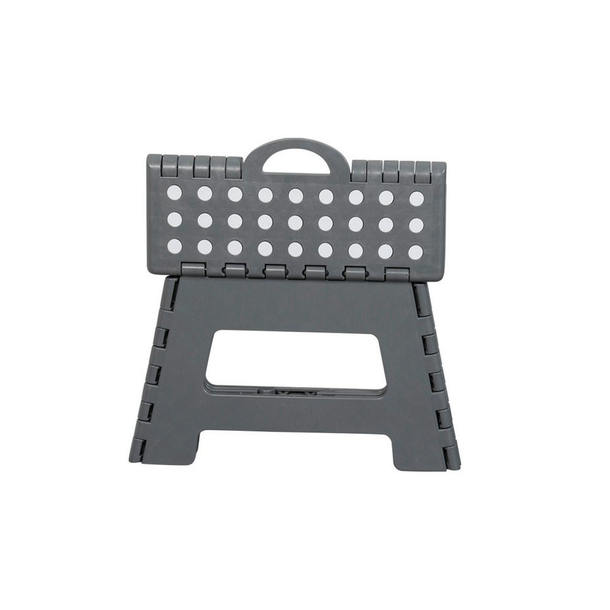 Klapptritt Kunststoff, Grau - Grau, Basics, Kunststoff (35cm) - Kesper