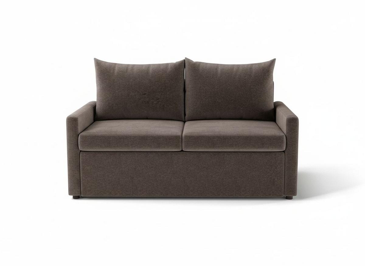 Schlafsofa Cologne Braun B: 152cm - Schwarz/Braun, Design, Textil (152/89/92cm) - MID.YOU