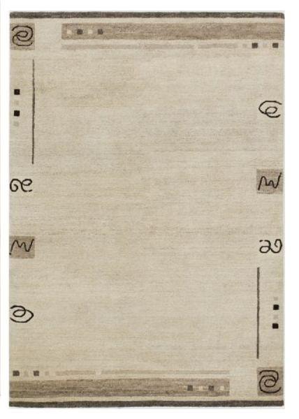Orientteppich Schlammfarben Hanf Kabru Border 140x200 cm - Schlammfarben, Basics, Textil (140/200cm) - Cazaris