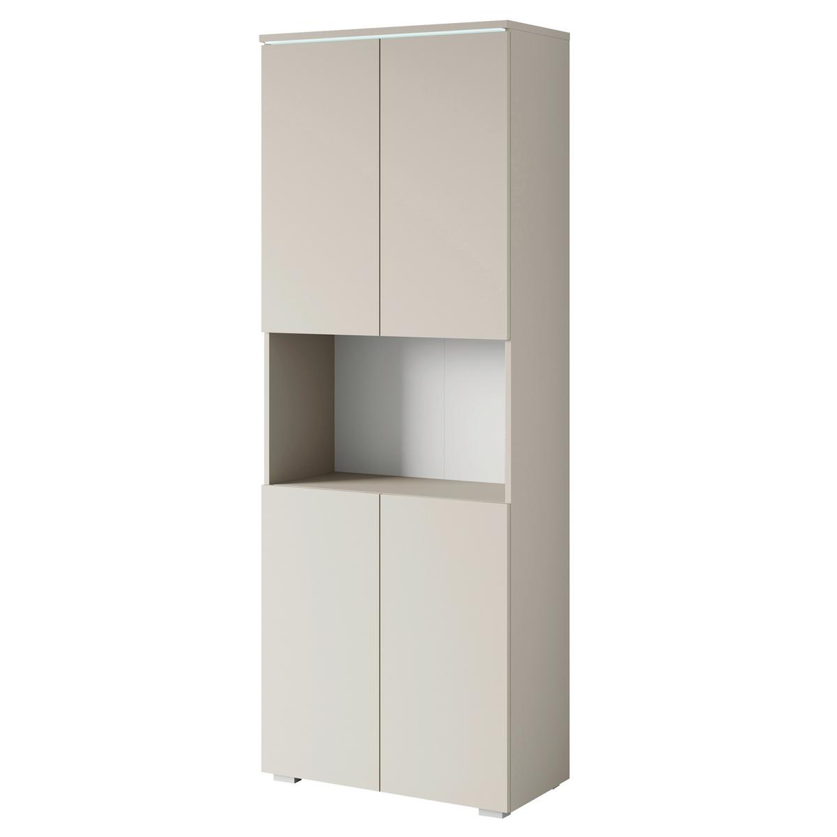 Aktenschrank Vera Beige/Kaschmir B: 68cm - Kaschmir/Beige, Design, Holzwerkstoff (68/181,9/33cm) - Livetastic