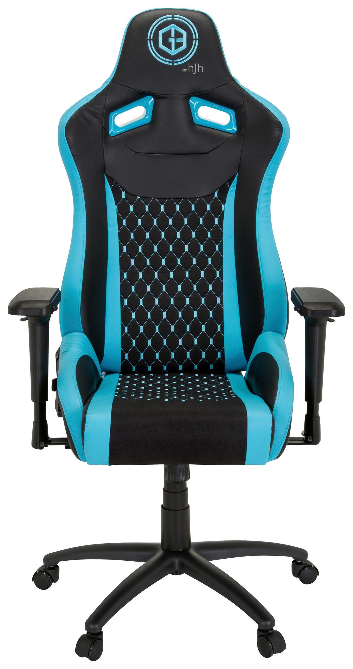 Gamingstuhl Gamebreaker Sx 04 Schwarz/Türkis - Türkis/Schwarz, MODERN, Kunststoff/Textil (74/137/66cm) - MID.YOU