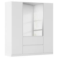 Nidda B: 181 cm Weiß Nidda - Silberfarben/Weiß, Basics, Holzwerkstoff (181/197/54cm) - Rauch Möbel