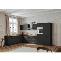 Eckküche Meran ohne Geräte 240x360 cm Grau/Eiche Dekor - Eiche Wotan/Grau, LIFESTYLE, Holzwerkstoff (240/360cm) - Held