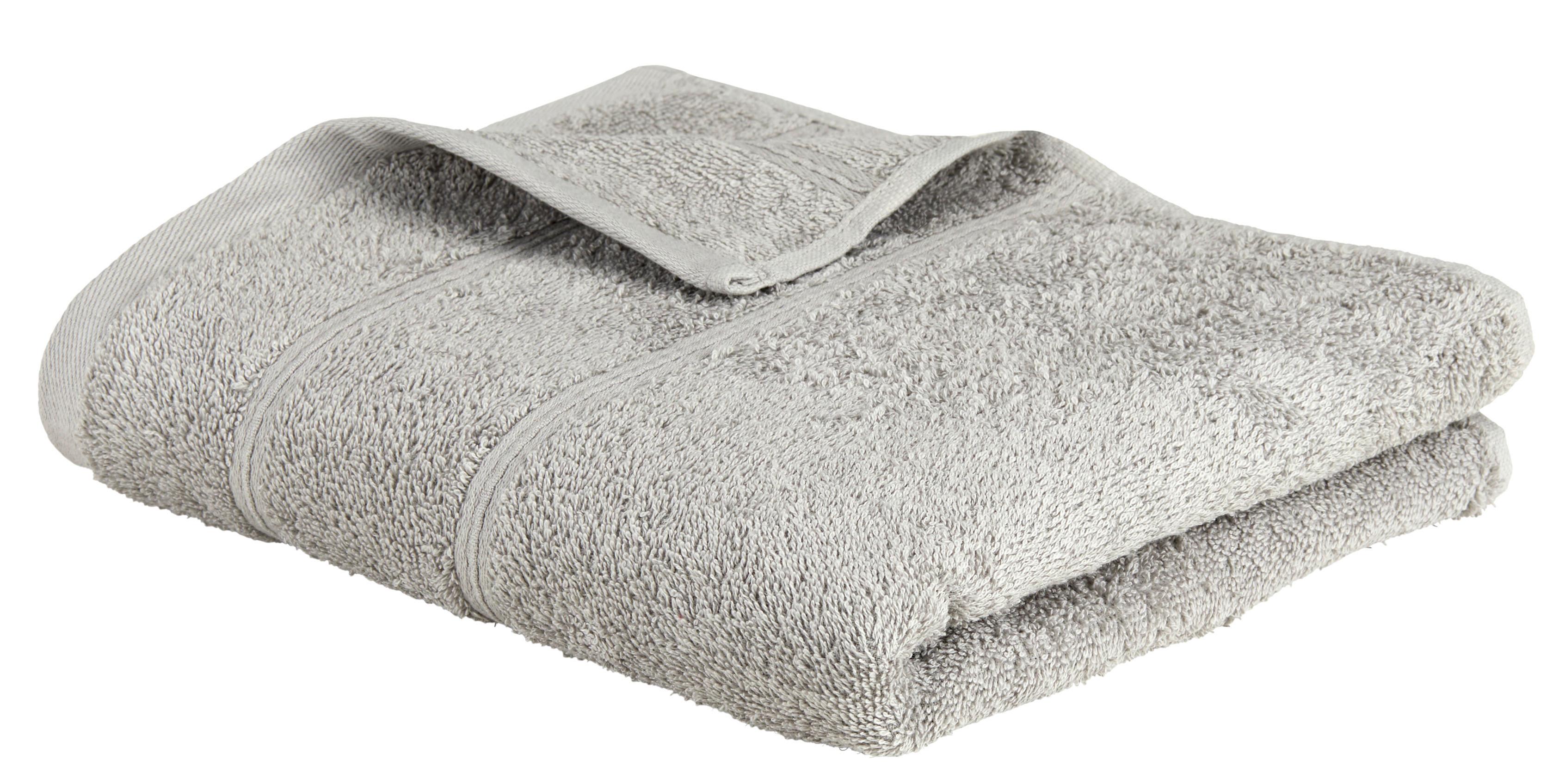 RUČNÍK Melanie, 50/100cm, sv.šedá - světle šedá, textil (50/100cm) - Modern Living