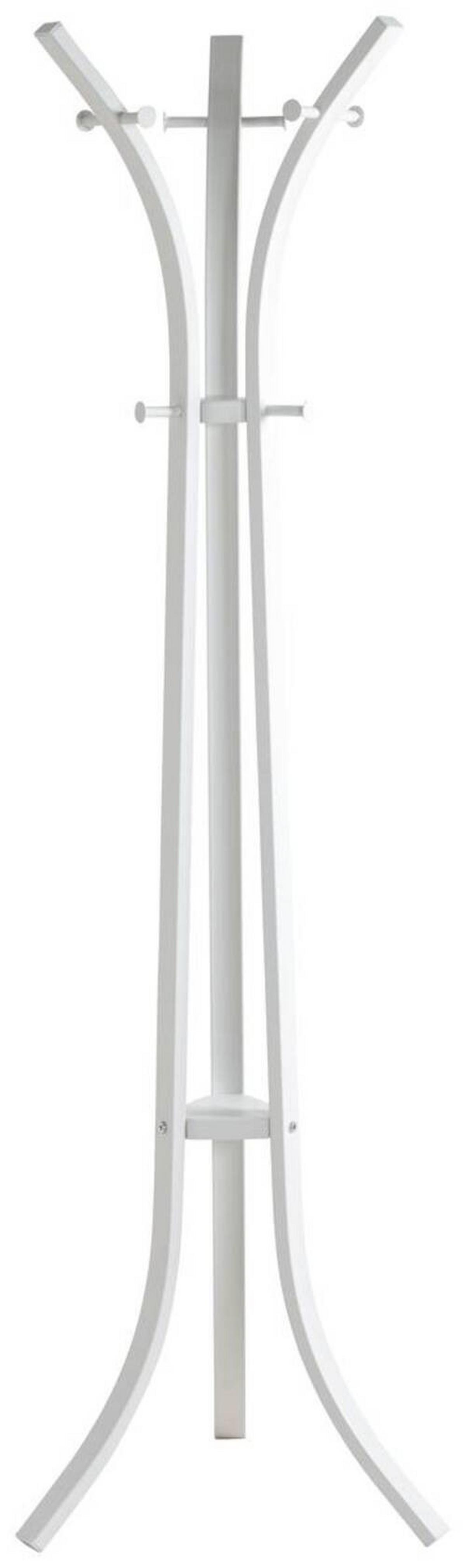 Kleiderständer 25388 Weiß Stahl 9 Haken H: 177 Cm - Weiß, Basics, Metall (45/177/45cm)