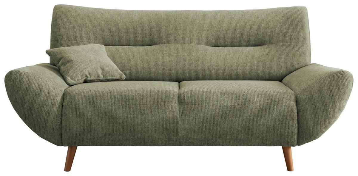 2-Sitzer-Sofa Drago Grün - Wildeiche/Grün, MODERN, Holz/Textil (173/81/90cm) - MID.YOU