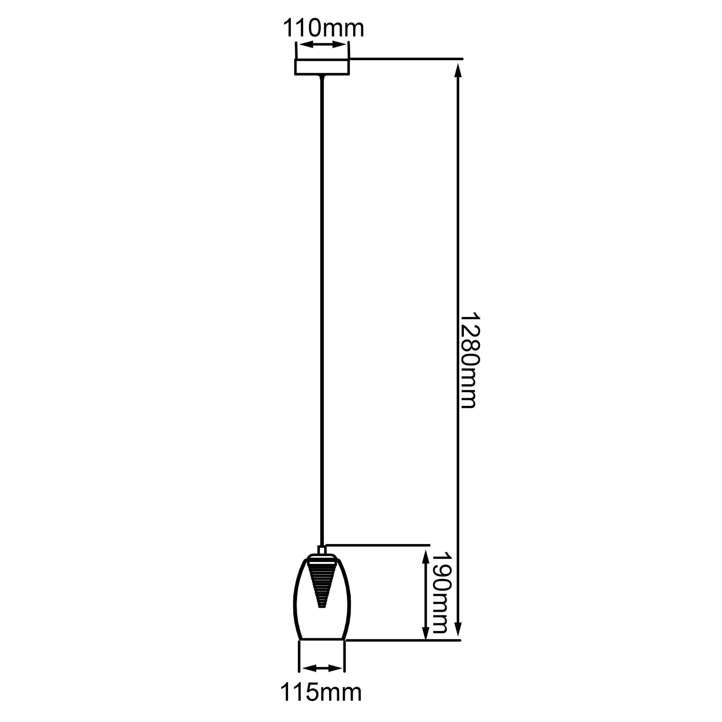 Led-hängeleuchte Metropolis H: 128 Cm 1-Flammig - Chromfarben/Grau, Design, Glas/Metall (11,5/128cm) - Brilliant