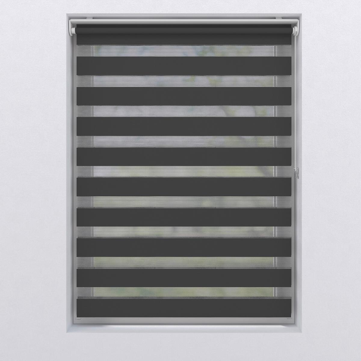 Doppelrollo 70x150 Cm Mit Kettenzug - Grau, Basics, Textil (70/150cm)