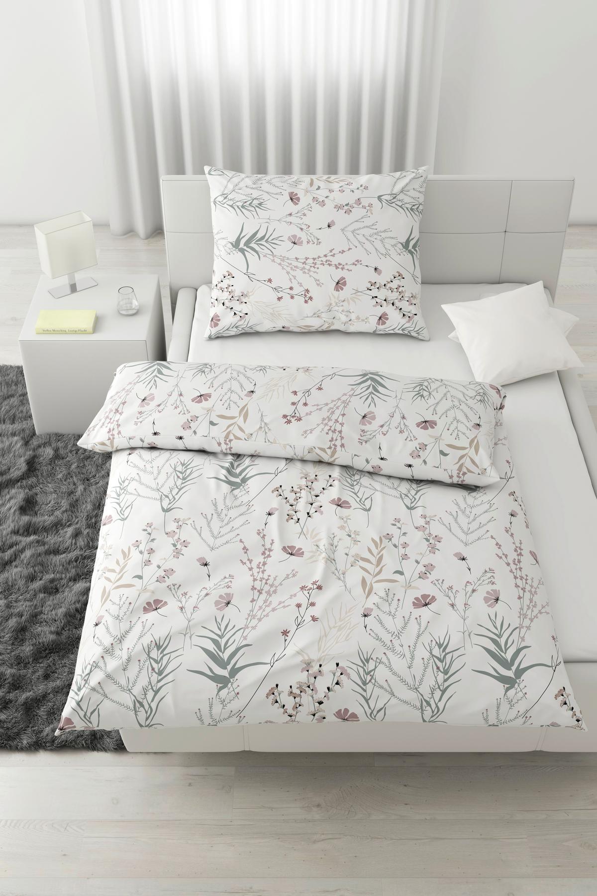 Povlečení Lina, 70/90 140/200cm - bílá, Konvenční, textil (140/200cm) - Mömax