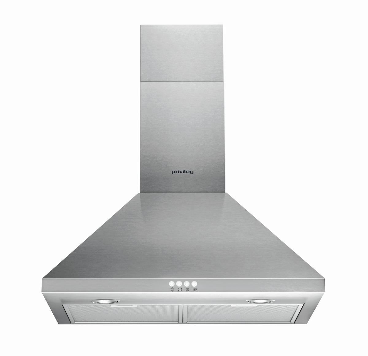 Dunstabzugshaube Dghpc 64 lm X Edelstahlfarben B: 59,8 cm - Edelstahlfarben, Basics, Kunststoff/Metall (59,8/87/40cm) - Privileg