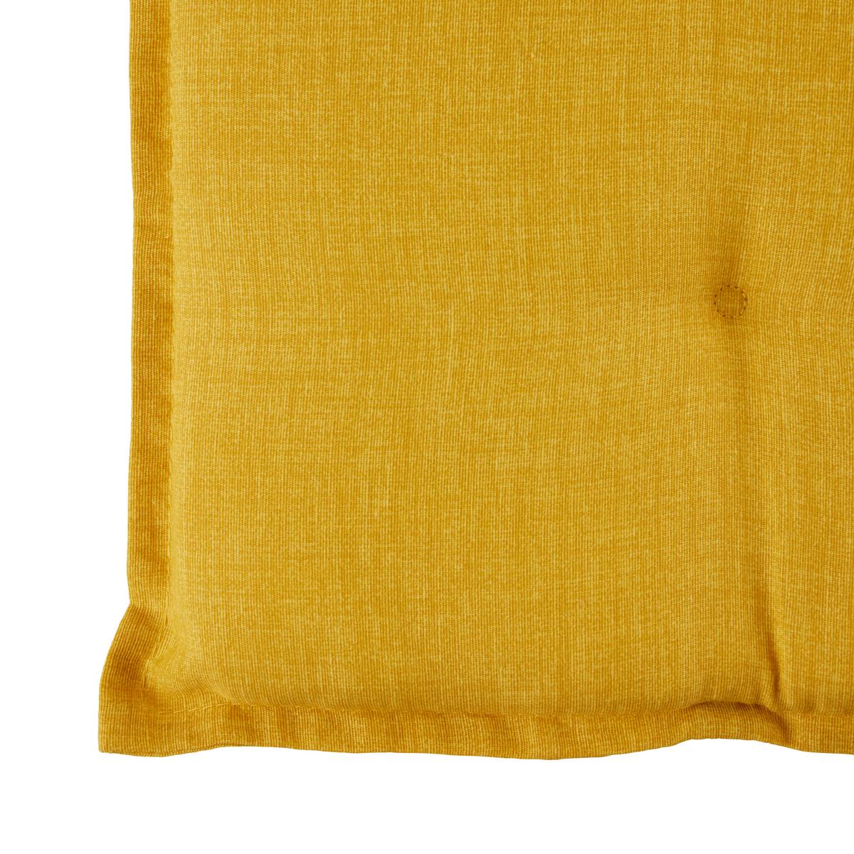 PODLOŽKA NA ŽIDLI GENF 2 - hořčicově žlutá, Basics, textil (120/48/5cm) - Mömax