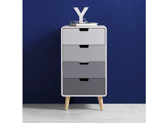 Komoda Daniela - sivá/biela, Moderný, drevo (48/89/38cm) - Modern Living Komoda Daniela - sivá/biela, Moderný, drevo (48/89/38cm) - Modern Living