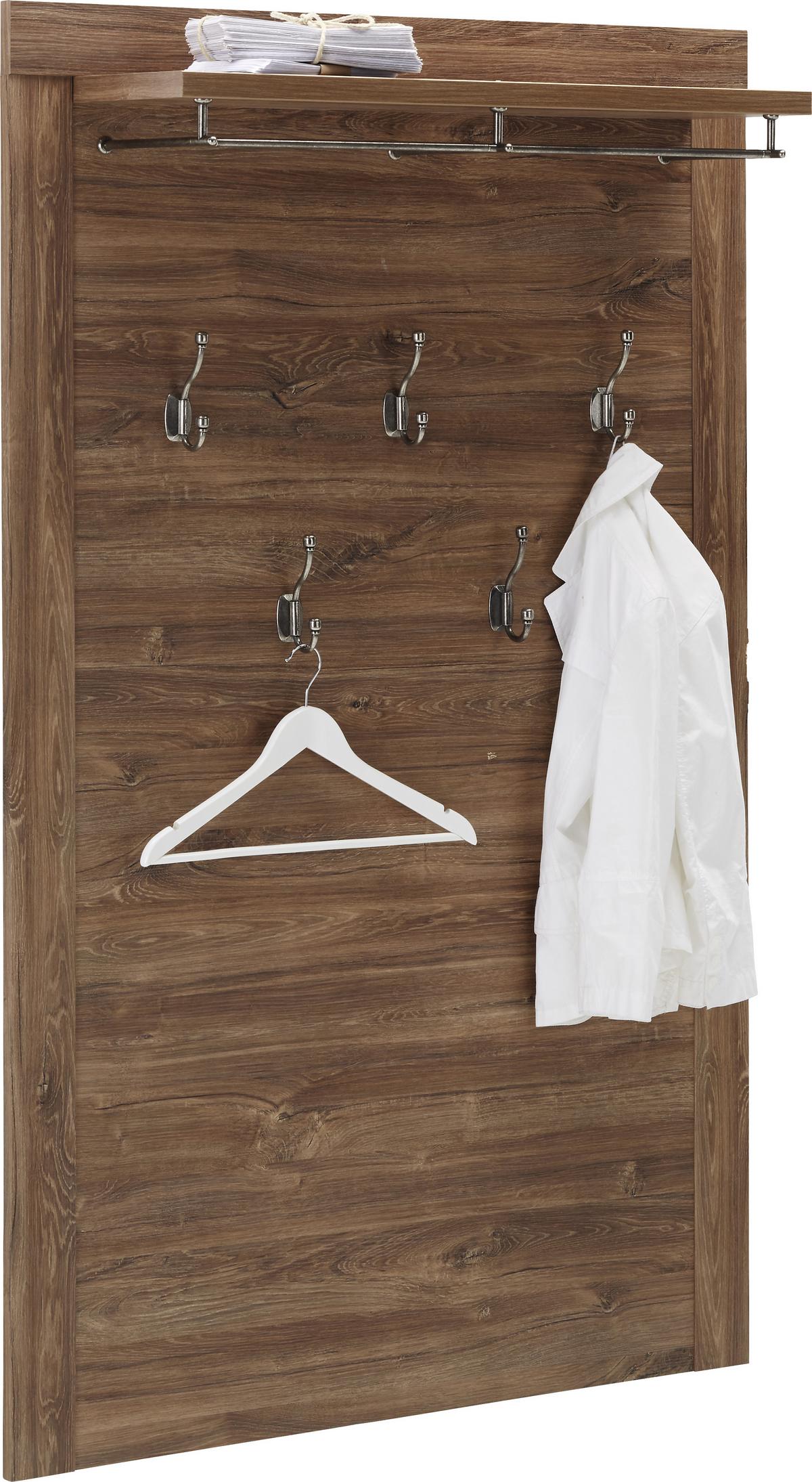 Šatní panel BRÜSSEL - barvy akácie, Lifestyle, kompozitní dřevo (100/158/25cm) - Mömax