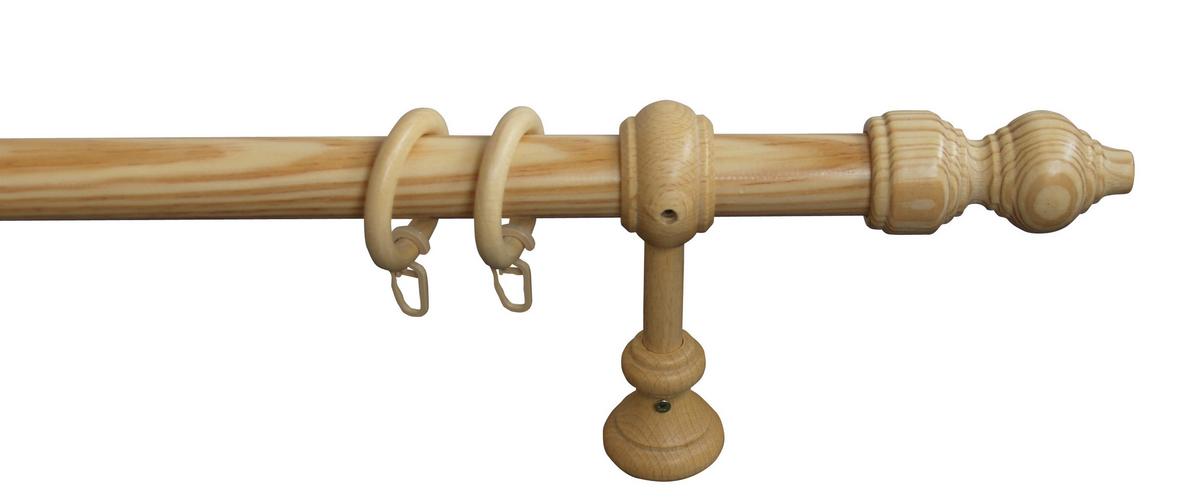 Rundstangengarnitur Benno Holz/Kieferfarben L: 220 cm - Kieferfarben, KONVENTIONELL, Holz (220cm) - Ondega