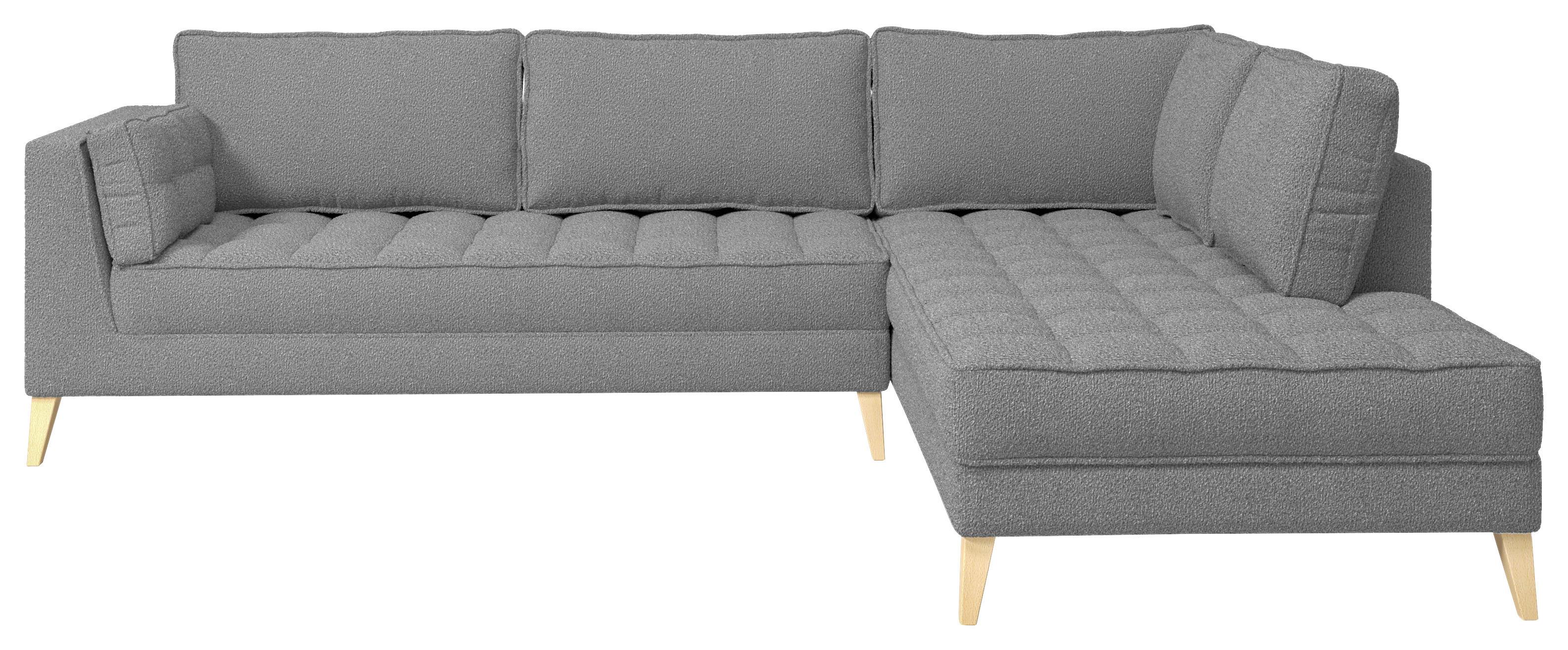 Ecksofa Doti - Taupe/Naturfarben, Design, Textil (310/204cm) - MID.YOU