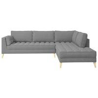 Ecksofa Doti - Taupe/Naturfarben, Design, Textil (310/204cm) - MID.YOU