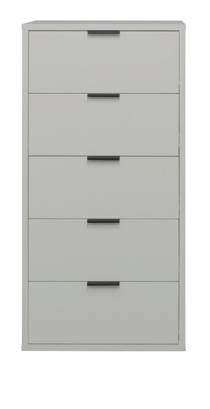 Komoda Bounty - šedá/antracitová, Moderní, kov/kompozitní dřevo (51/108/45cm) - Premium Living