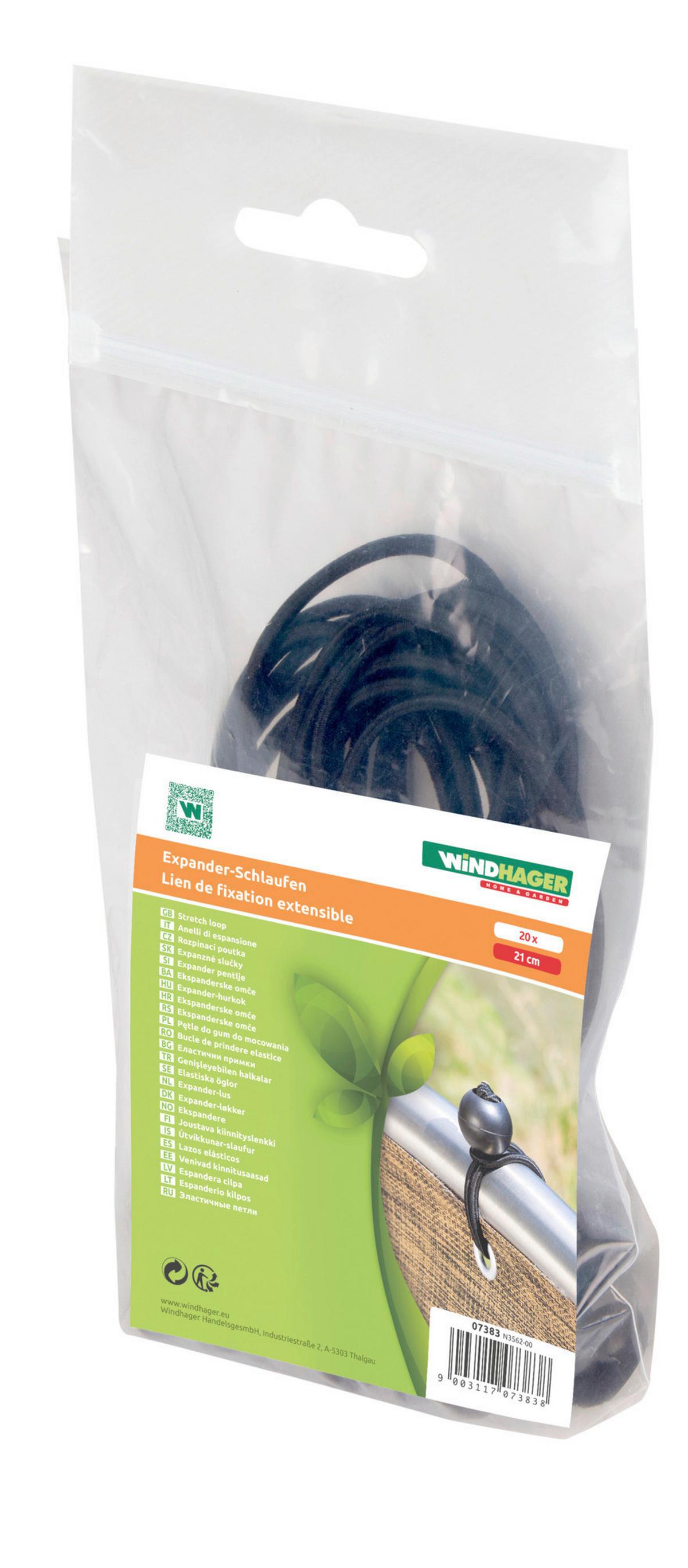 Sichtschutz-befestigung Expander, 20 Stück - Schwarz, Basics, Kunststoff (21cm)