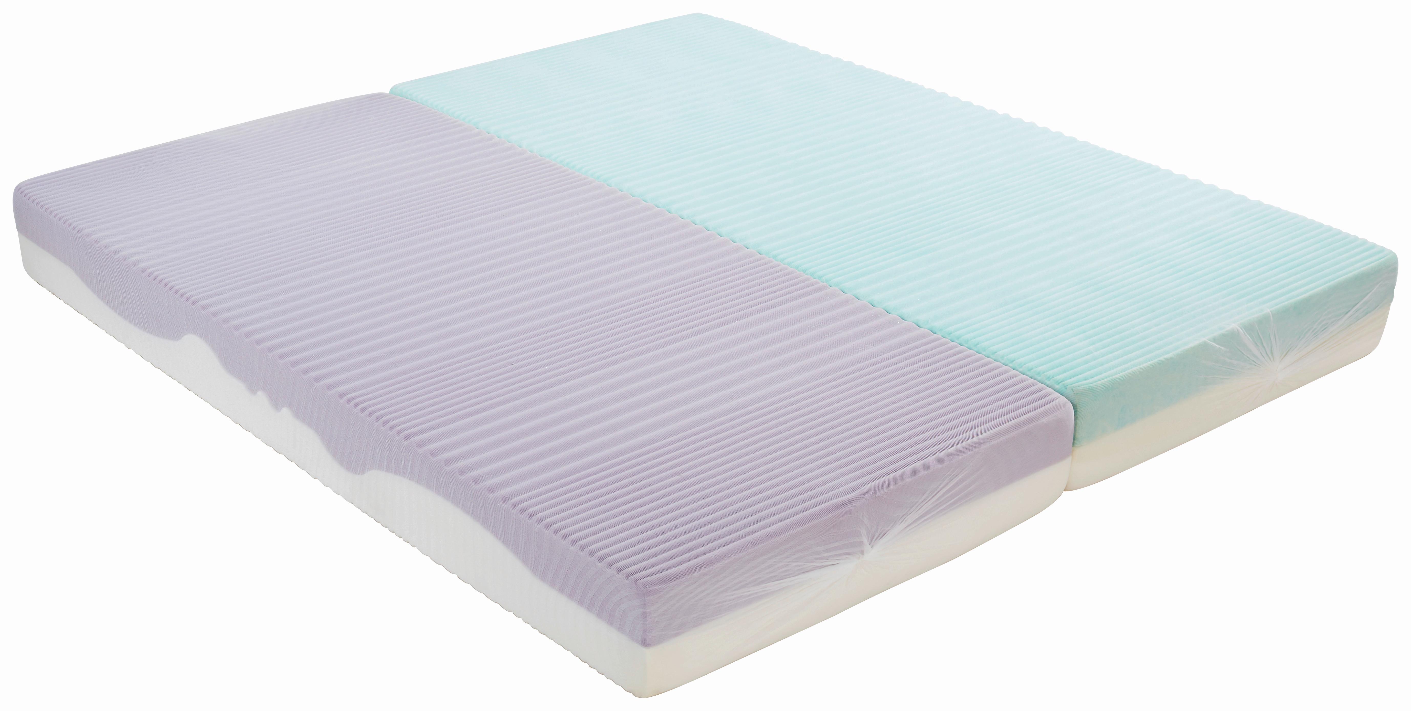 Komfortschaummatratze Ergo Duo 180x200 cm H2/H3 H: 22 cm - Weiß, Textil (180/200cm) - Primatex