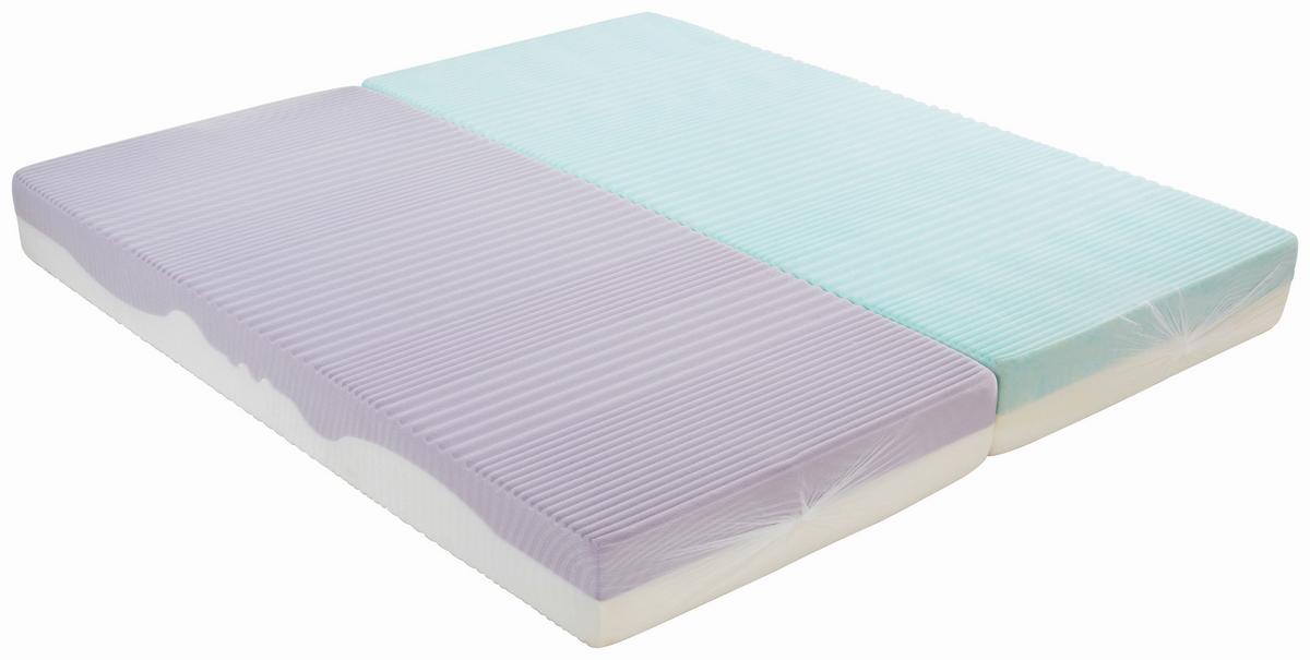 Komfortschaummatratze Ergo Duo 180x200 cm H2/H3 H: 22 cm - Weiß, Textil (180/200cm) - Primatex