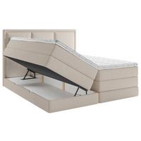 Boxspringbett Mit Topper & Bettkasten 140x200 Swing Ii K - Naturfarben, Design, Holzwerkstoff/Textil (140/200cm) - MID.YOU