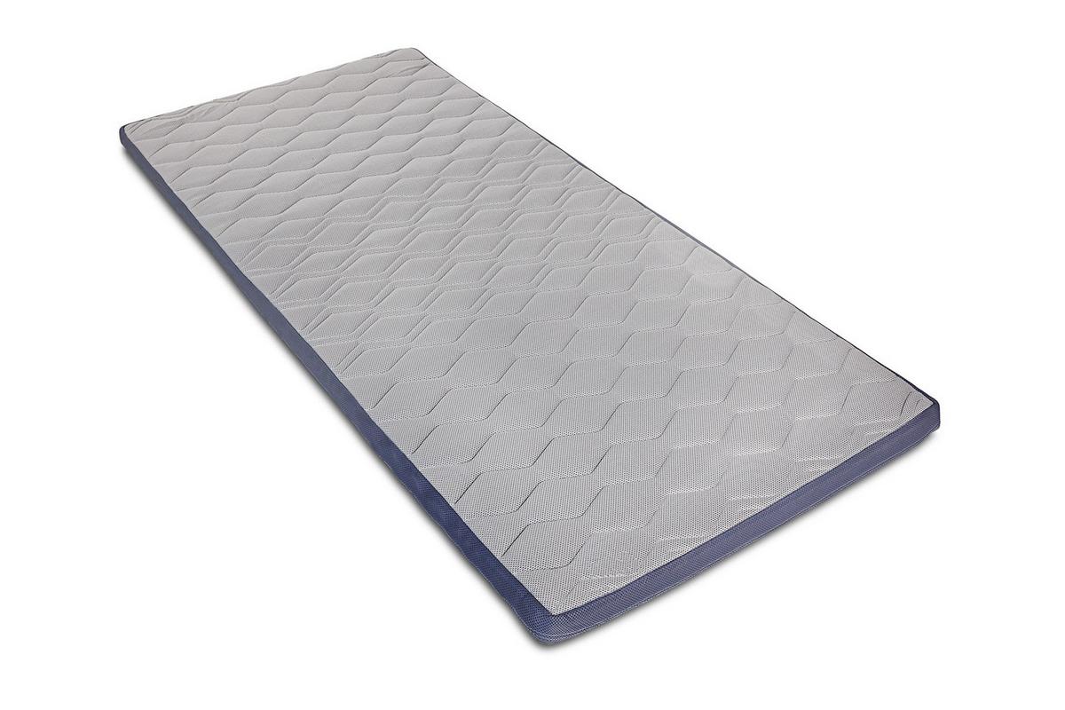 Topper Visco 90x200 cm Viscoseschaumkern 7 Zonen - Dunkelgrau, Basics, Textil (90/200cm) - MID.YOU