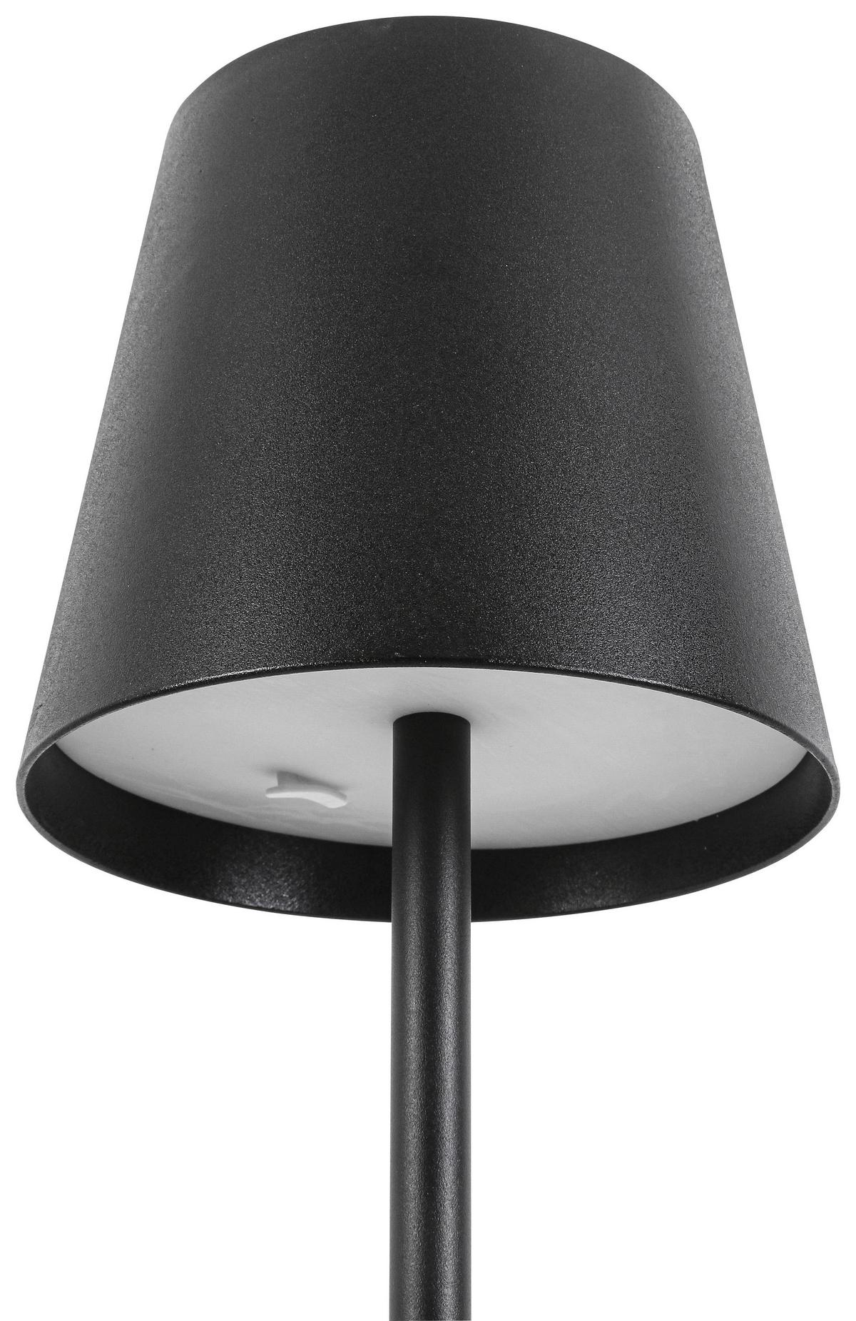 LED-Stehleuchte Loft - Schwarz, MODERN, Kunststoff/Metall (22/130cm) - Luca Bessoni