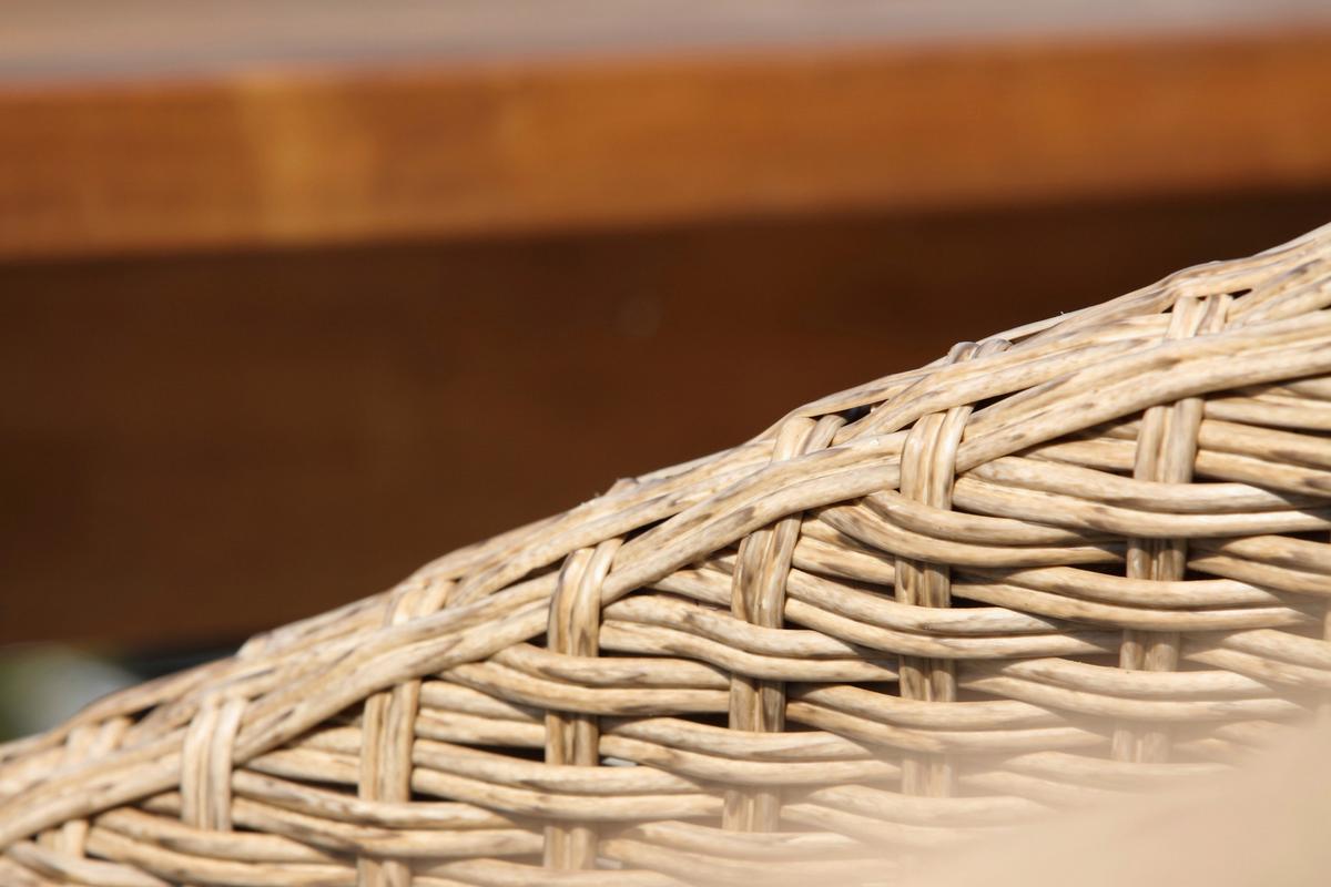 Gartengarnitur 5-Tlg. Holz/ Metall/Kunststoff/Textil - Akaziefarben/Teakfarben, Basics, Holz/Kunststoff (180/90/76cm) - Gardenson