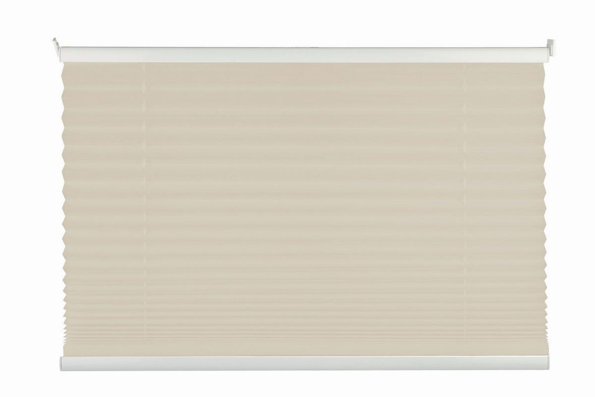 Plissee Free Sandfarben B: 100 cm - Sandfarben, Basics, Textil (100/130cm) - Homeware
