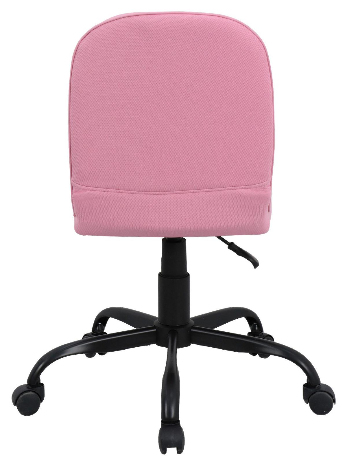 Drehstuhl Trolly - Pink/Schwarz, MODERN, Textil/Metall (42/95/54cm) - MID.YOU