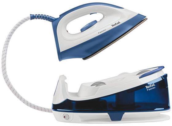 Dampfbügelstation Sv6040 - Blau/Weiß, KONVENTIONELL, Keramik/Kunststoff (21/29/39cm) - Tefal Dampfbügelstation Sv6040 - Blau/Weiß, KONVENTIONELL, Keramik/Kunststoff (21/29/39cm) - Tefal