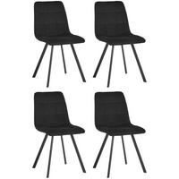 Stuhl-Set Leon - Schwarz, LIFESTYLE, Holz/Textil (45/88/55cm) - Livetastic