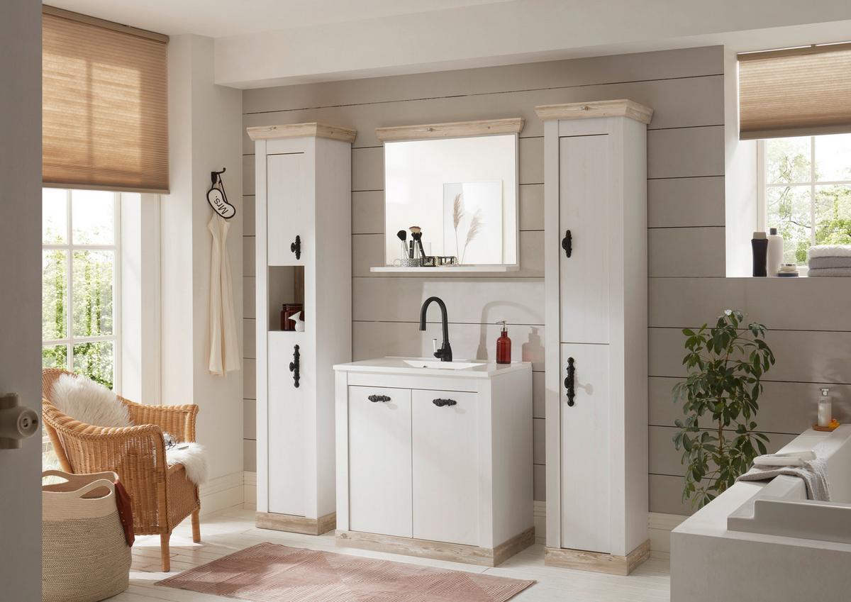 Hochschrank Florenz Pinienfarben B: 42cm - Pinienfarben, Design, Holzwerkstoff (42/200/35cm) - MID.YOU